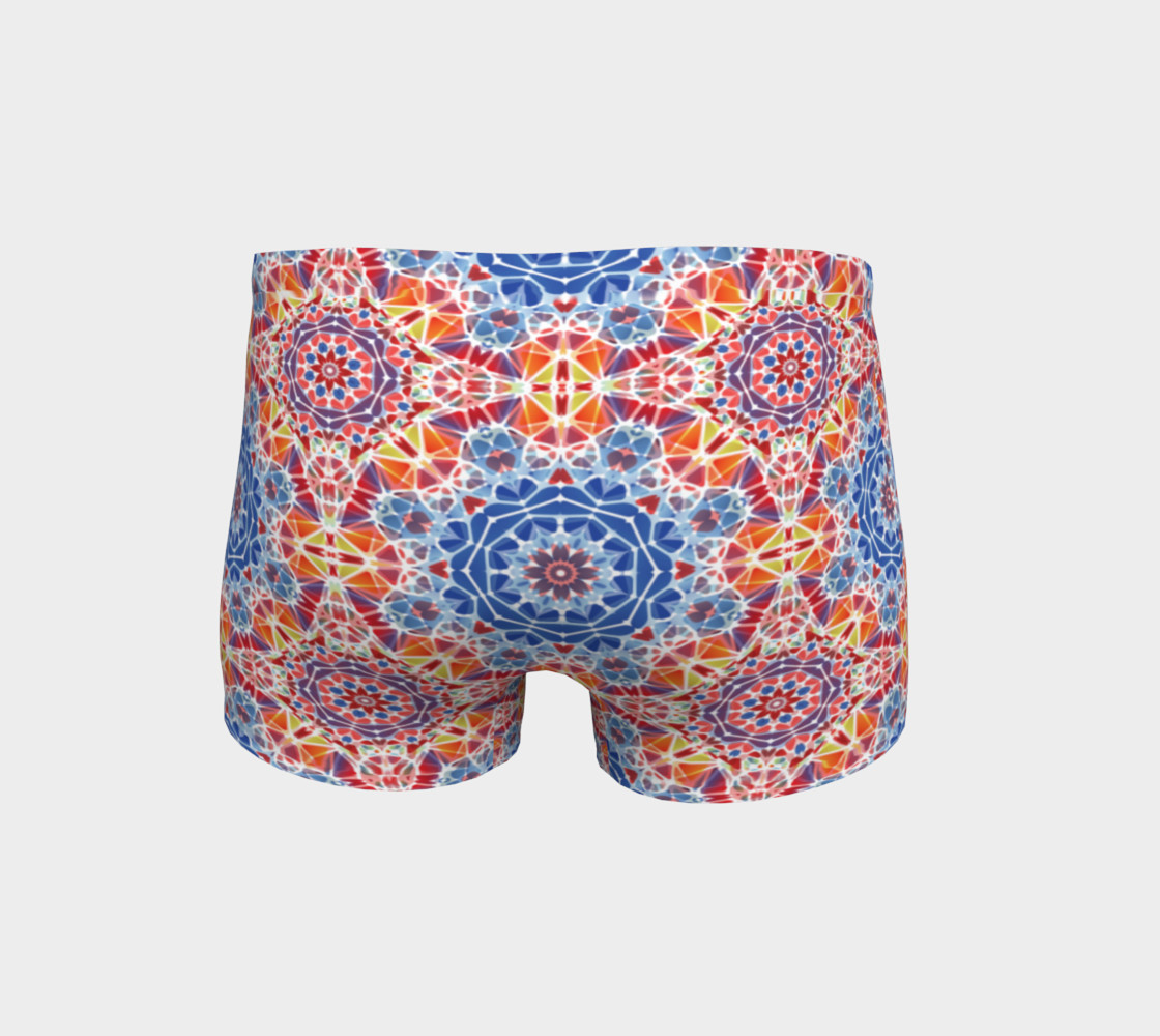Blue and Orange Kaleidoscope Shorts preview #4