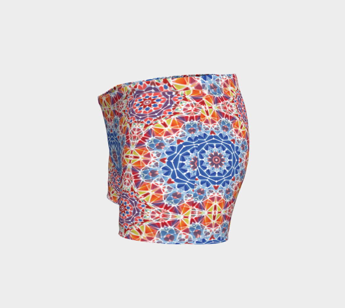 Blue and Orange Kaleidoscope Shorts preview #2