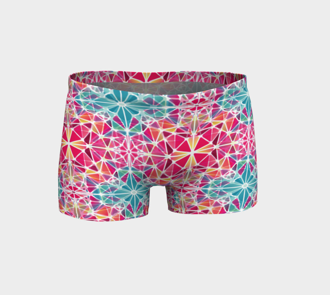 Pink and Blue Kaleidoscope Shorts preview #1