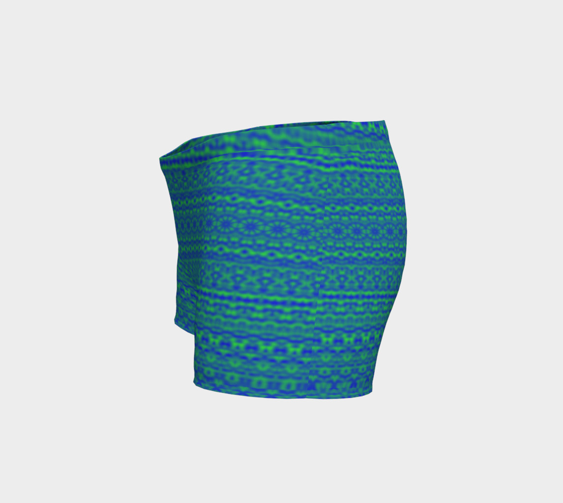 Blue and Green Abstract Damask preview #2