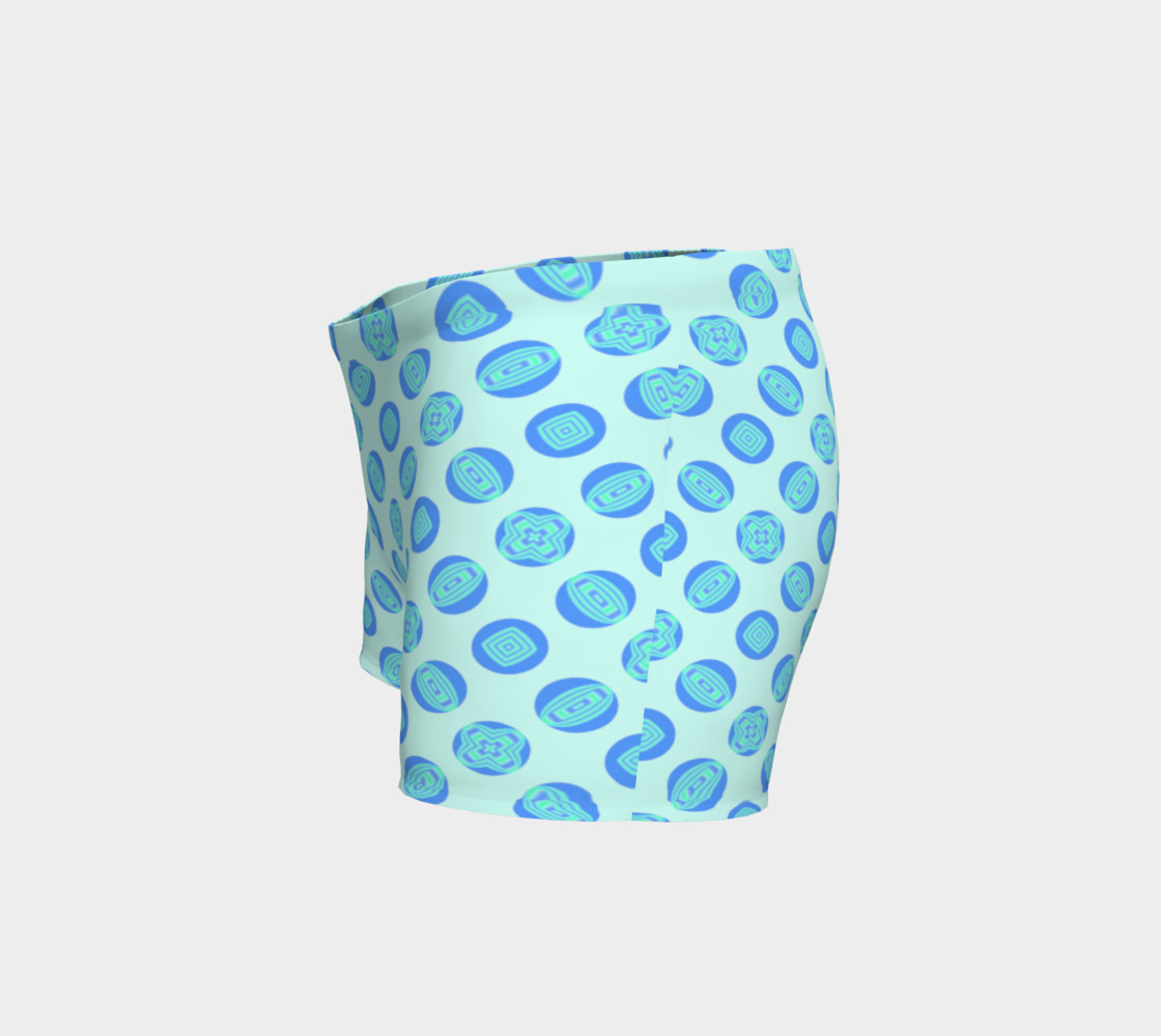 Retro Turquoise Blue Circles Pattern preview #2