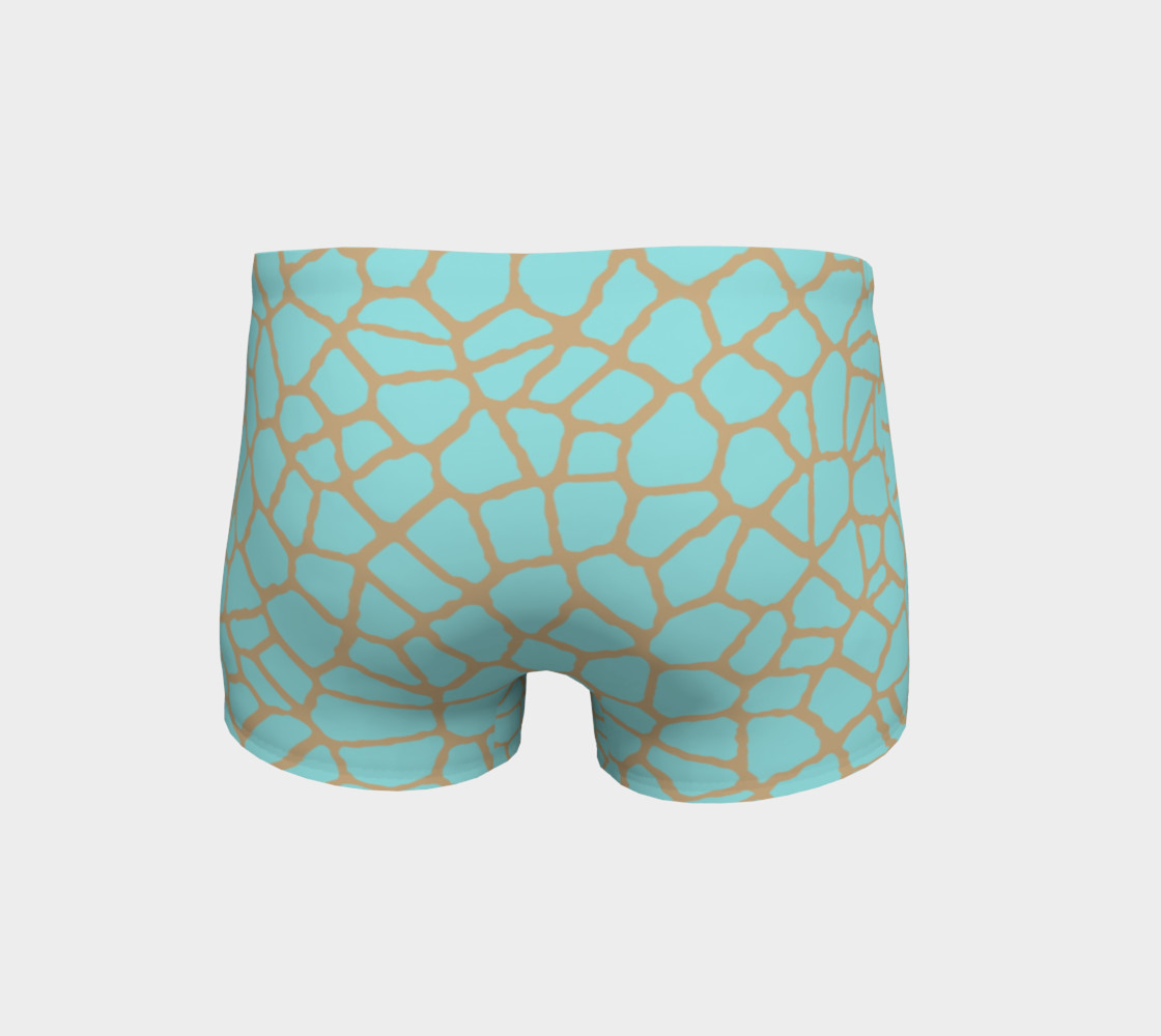 staklo (aqua/coffee) workout shorts preview #4