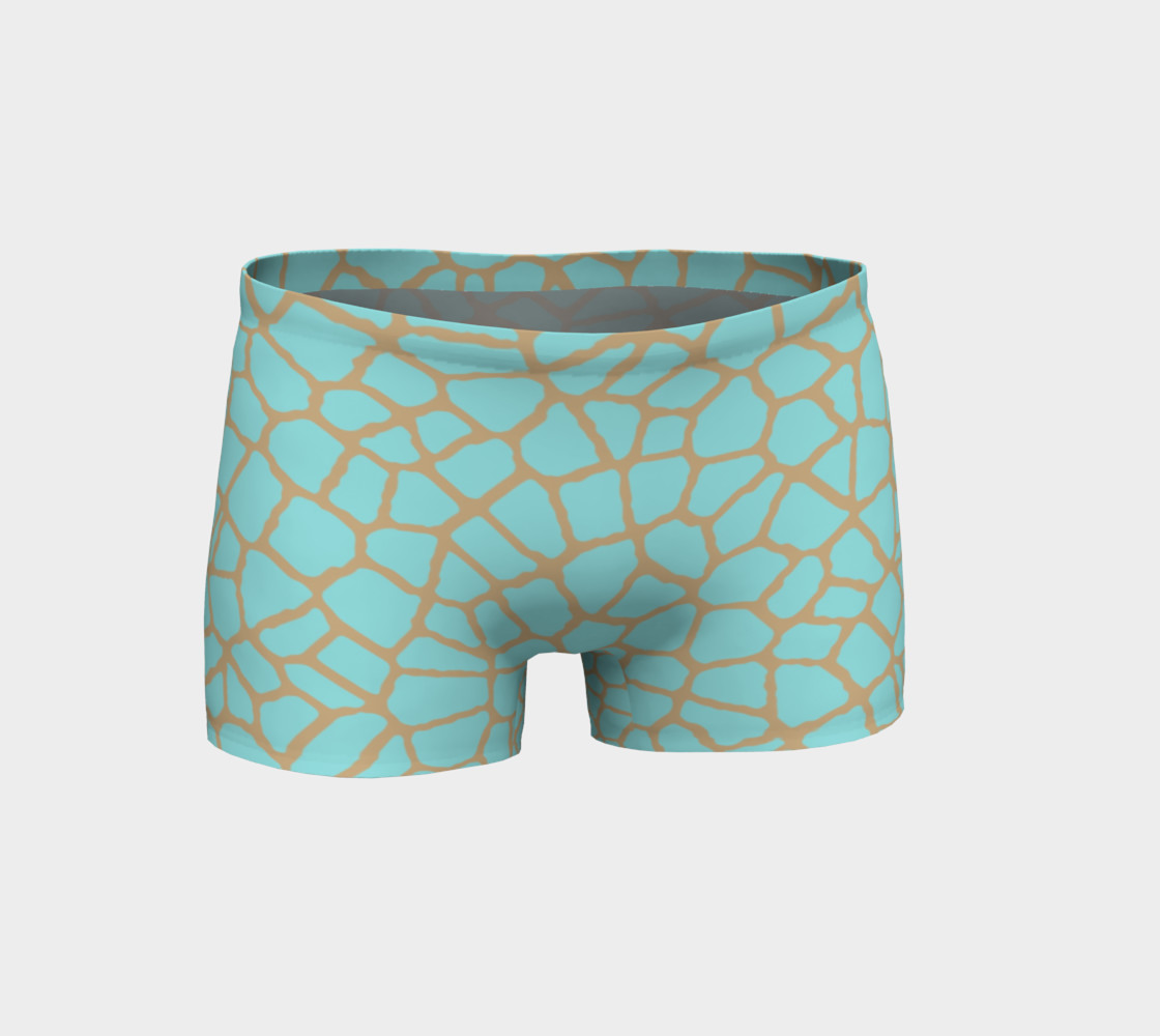 staklo (aqua/coffee) workout shorts preview #1
