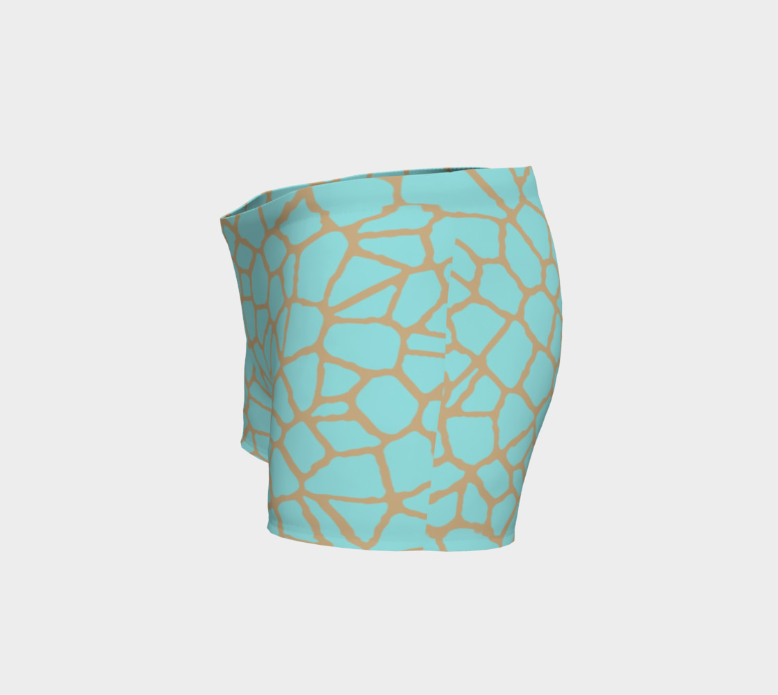 staklo (aqua/coffee) workout shorts preview #2