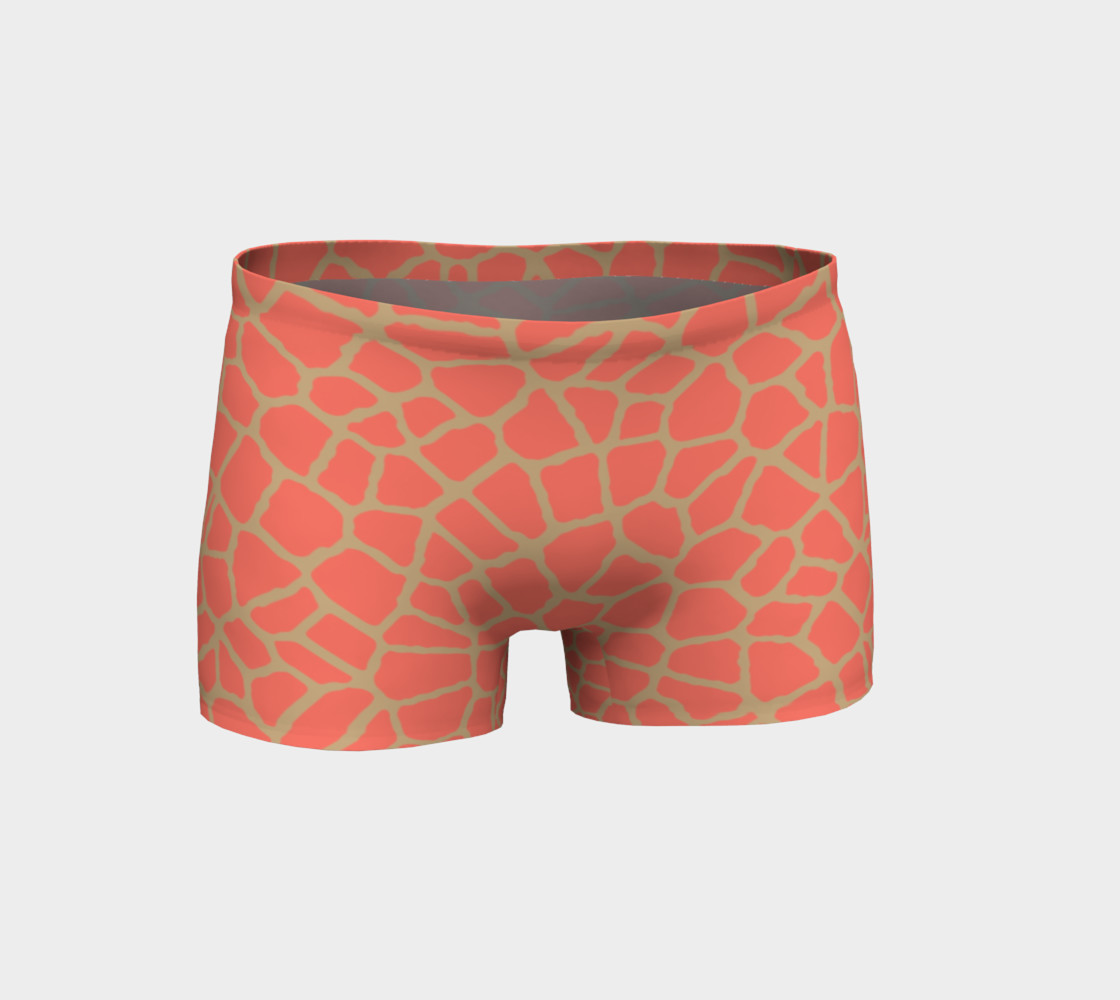 staklo (peach/coffee) workout shorts preview #1