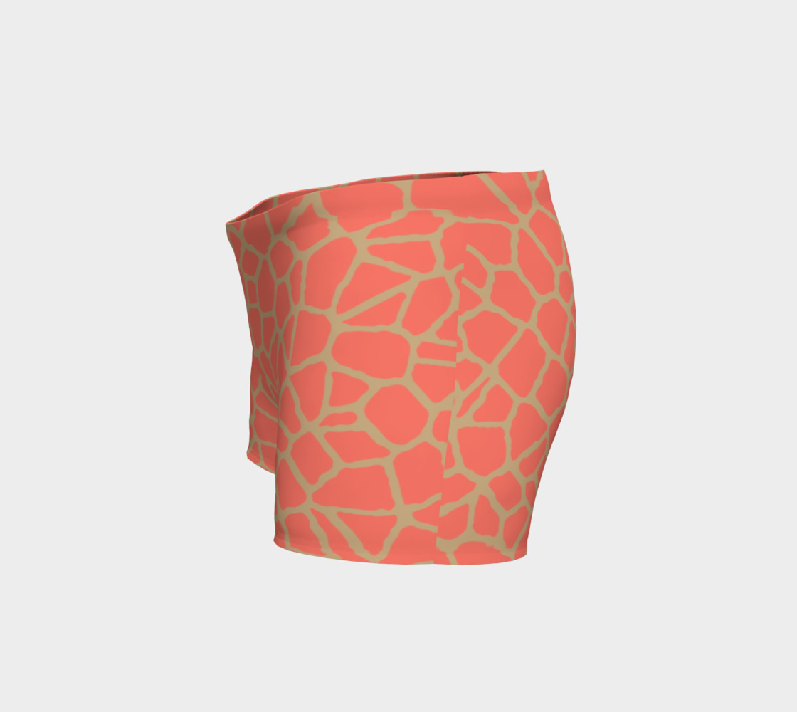 staklo (peach/coffee) workout shorts preview #2
