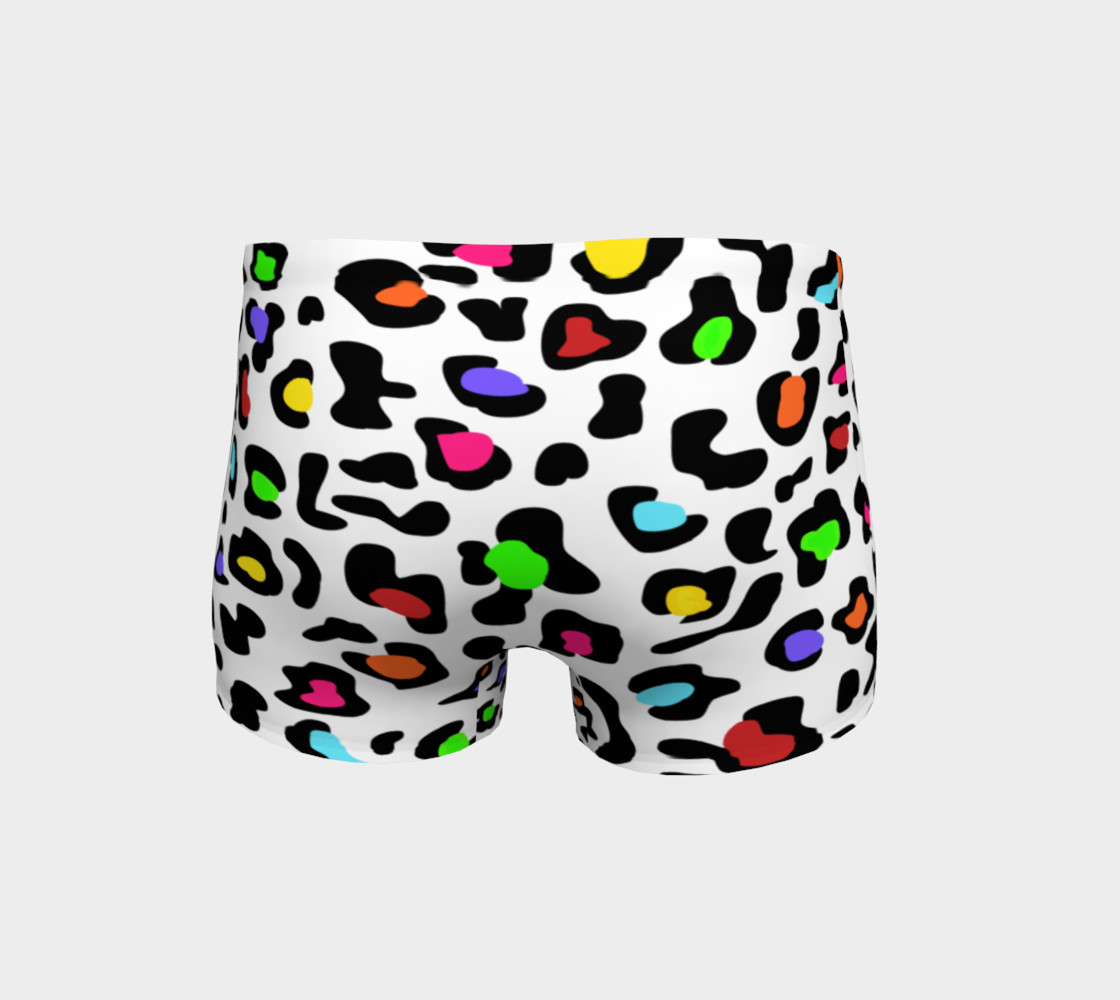 Rainbow Leopard Gym Shorts preview #4