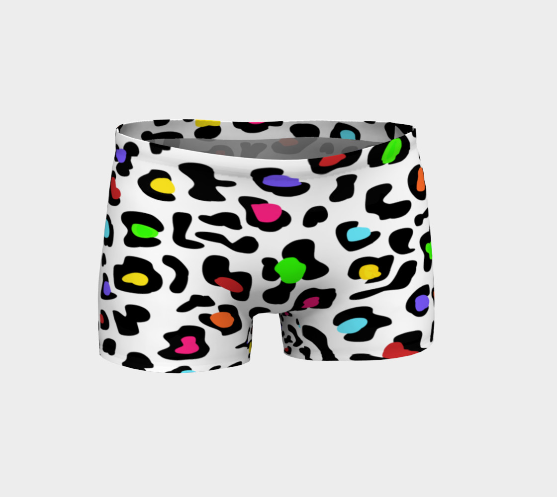 Rainbow Leopard Gym Shorts preview #1