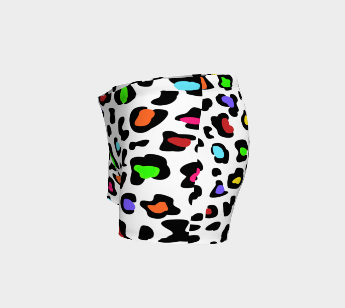 Rainbow Leopard Gym Shorts preview #2