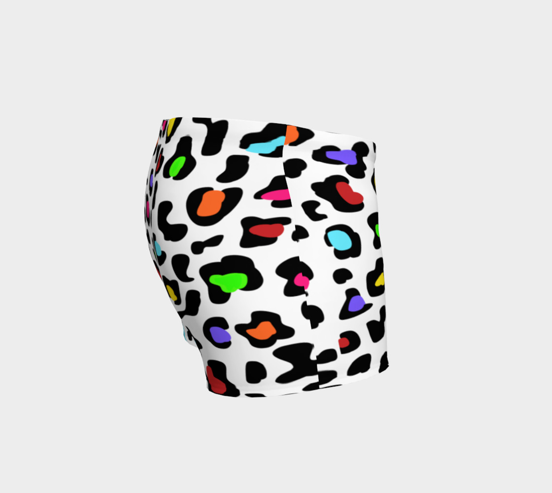 Rainbow Leopard Gym Shorts preview #3