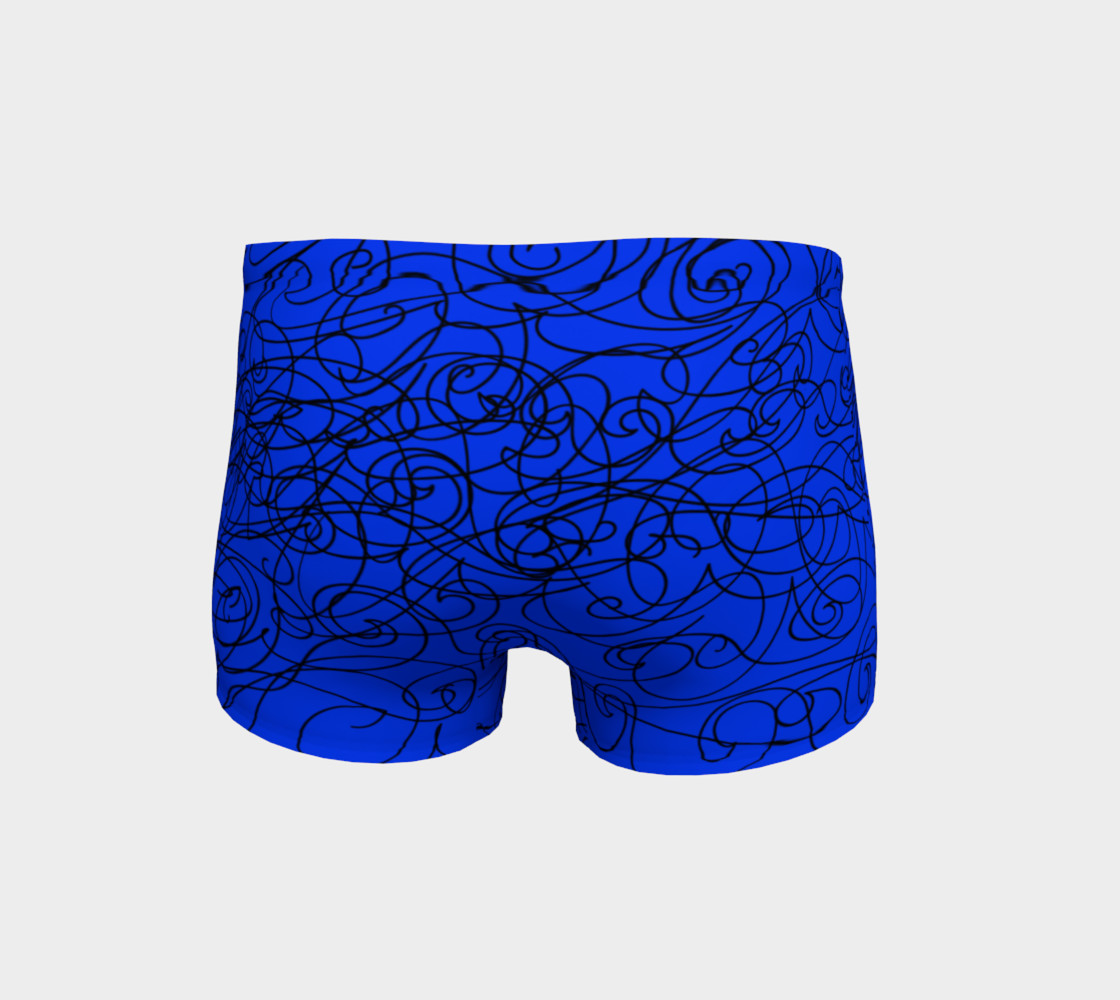 Vibrant Blue Graphite Shorts preview #4