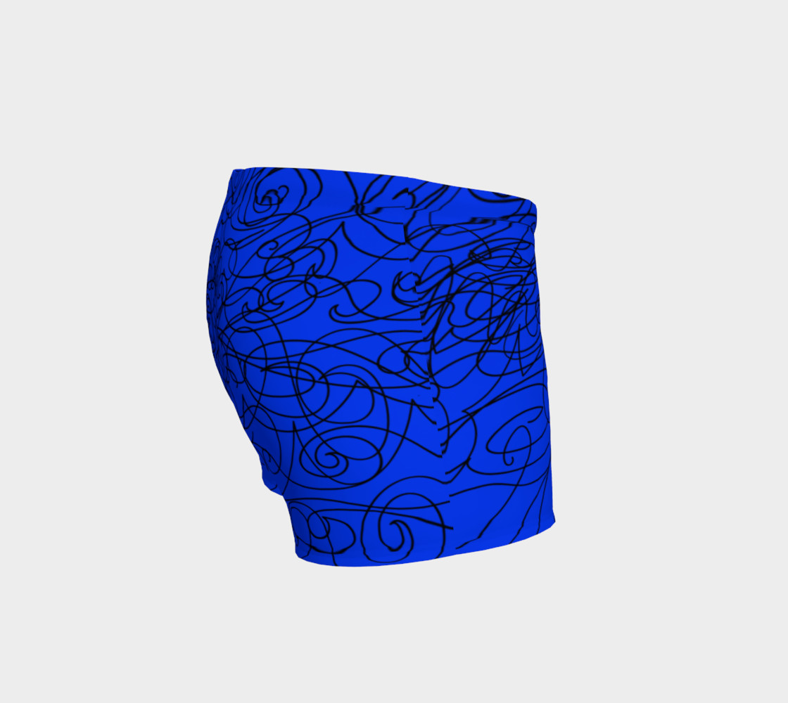 Vibrant Blue Graphite Shorts preview #3