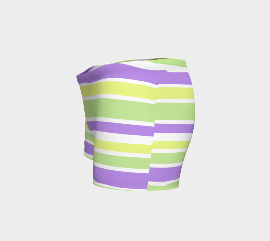 Bright Green Yellow Purple Stripes preview #2