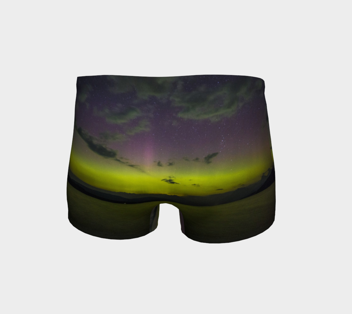 Yellow Sunset Northern Lights Shorts preview #4