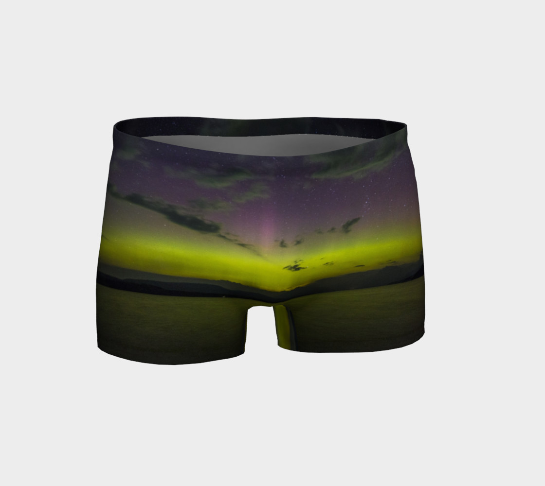 Yellow Sunset Northern Lights Shorts preview #1