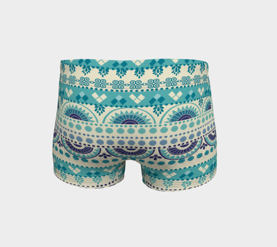 Tribal Mandala Gentle Peapod Print Shorts preview #4
