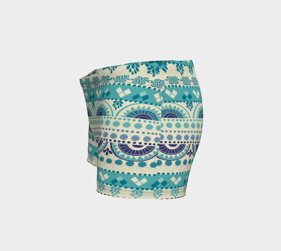 Tribal Mandala Gentle Peapod Print Shorts preview #2