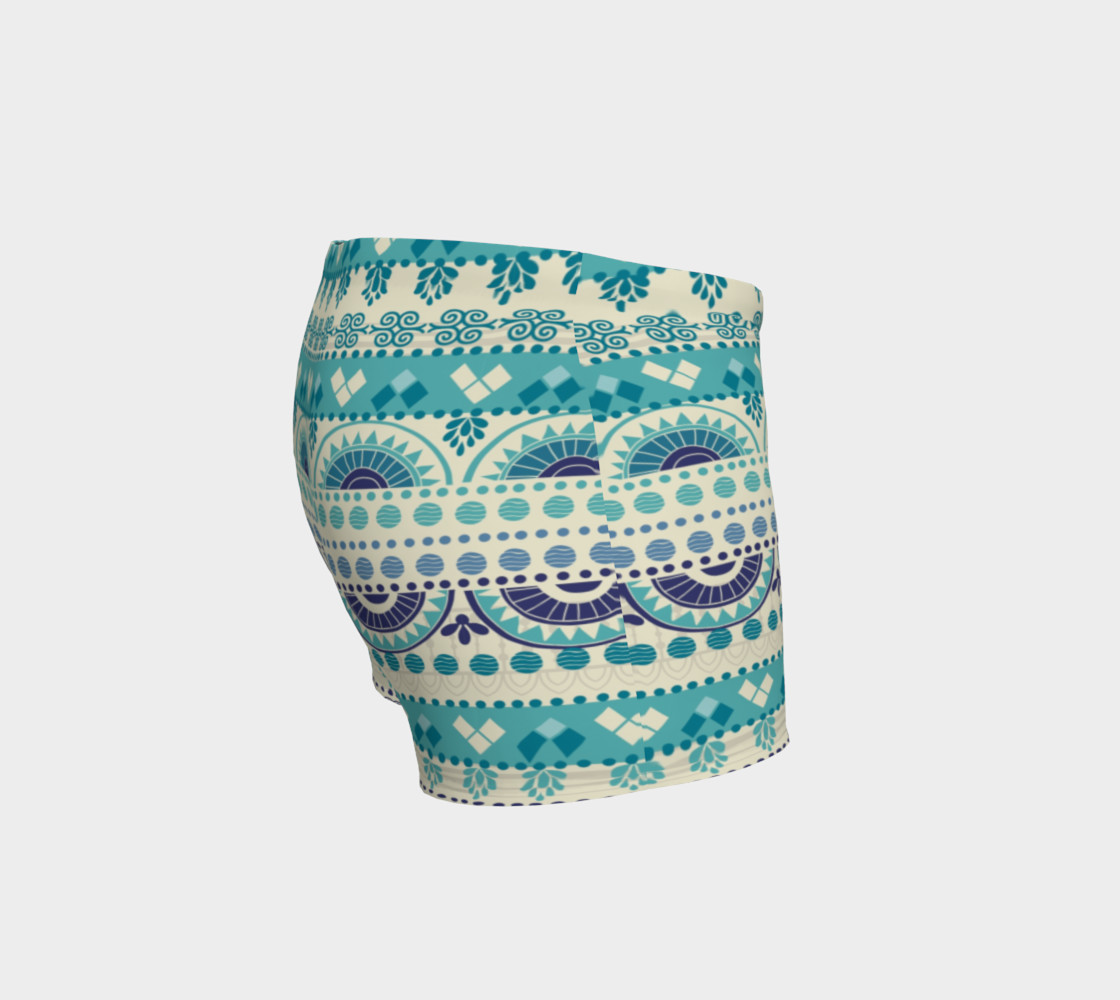 Tribal Mandala Gentle Peapod Print Shorts preview #3