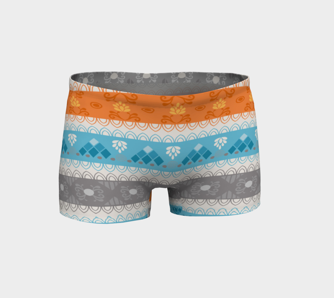 Tribal Soft Gray Stripes Shorts preview #1