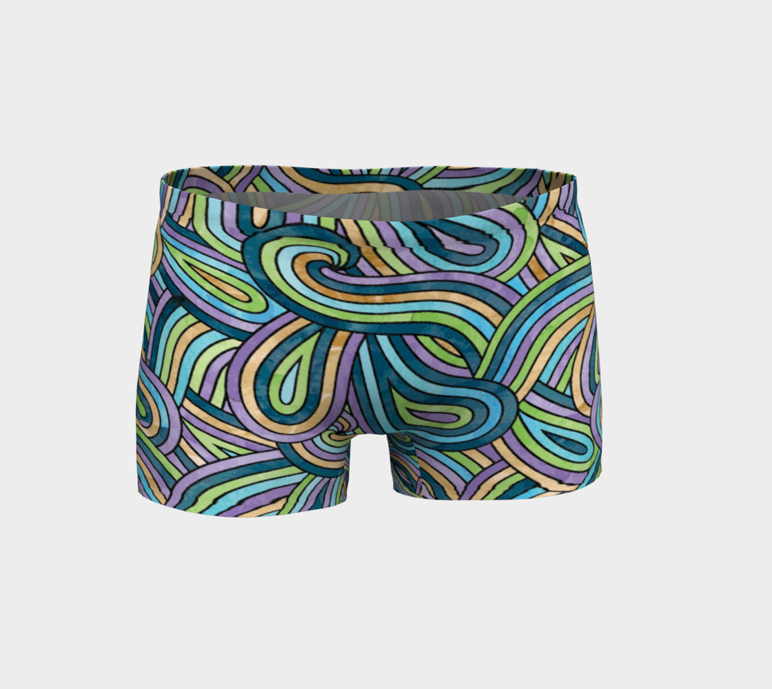 Abstract Swirls Pattern Shorts preview #1