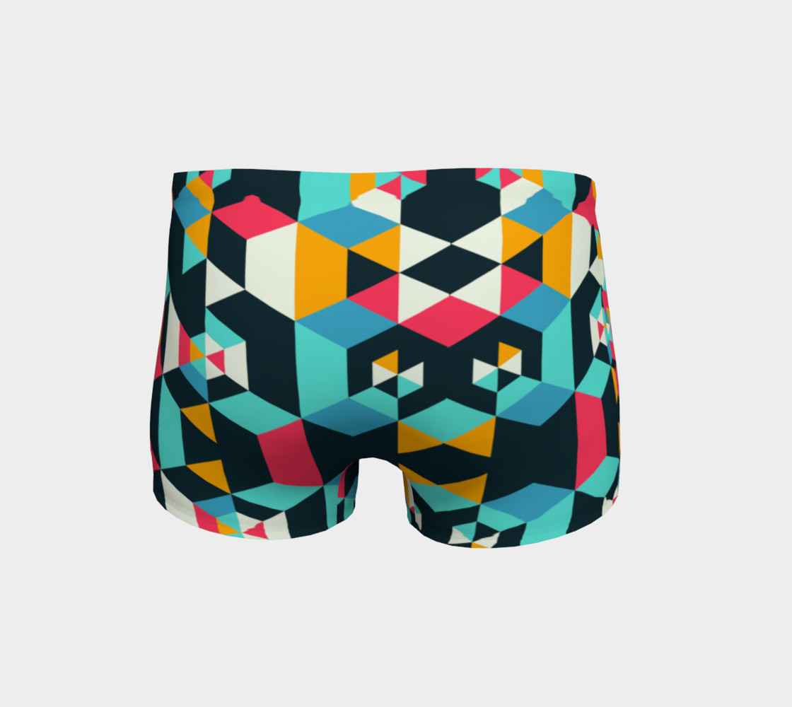 Modern Colorful Geometric Shorts preview #4