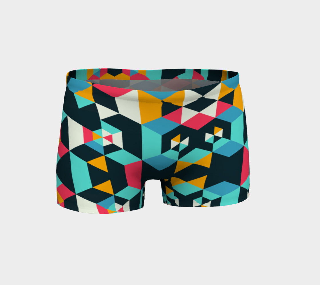Modern Colorful Geometric Shorts preview #1