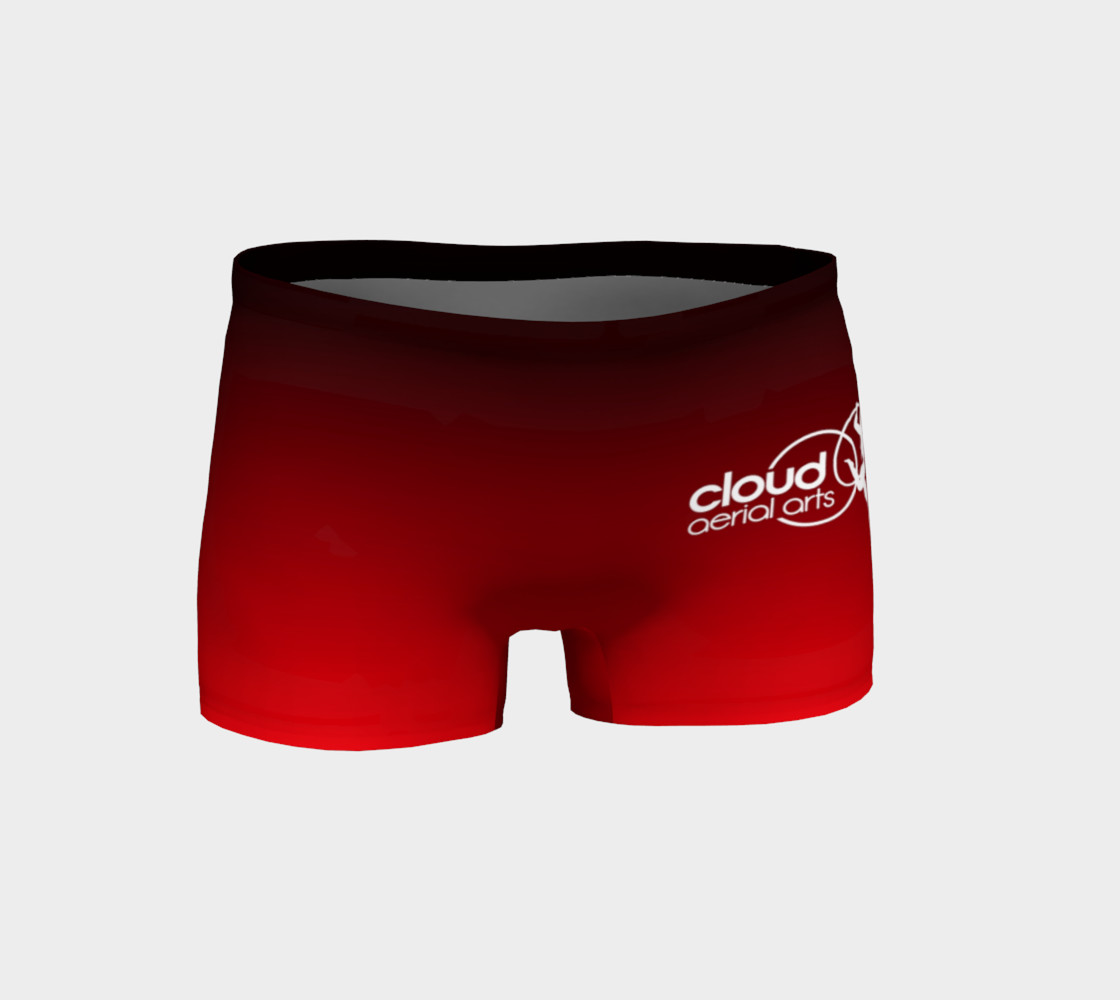 ombre shorts black red preview #1