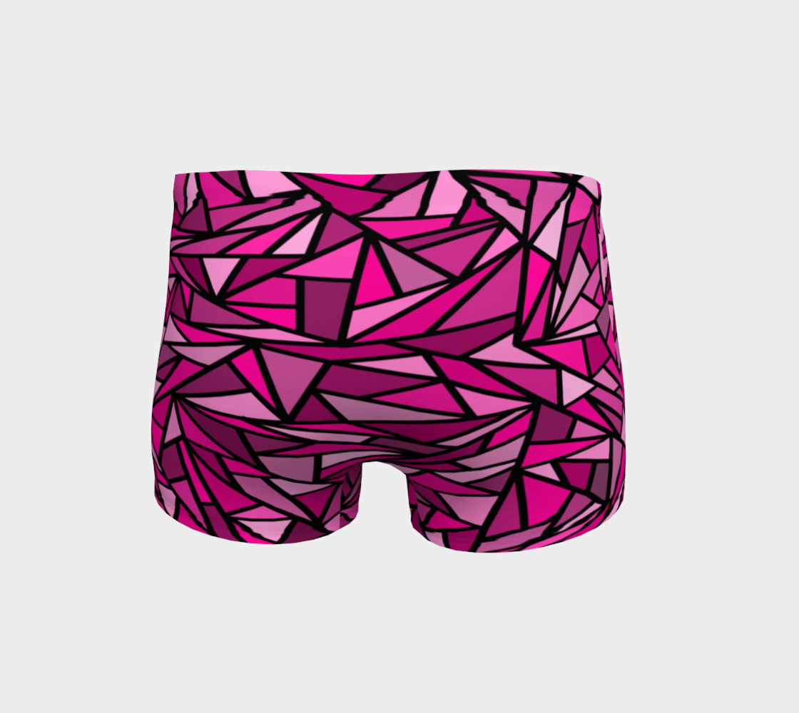 Pink Abstract Shorts preview #4