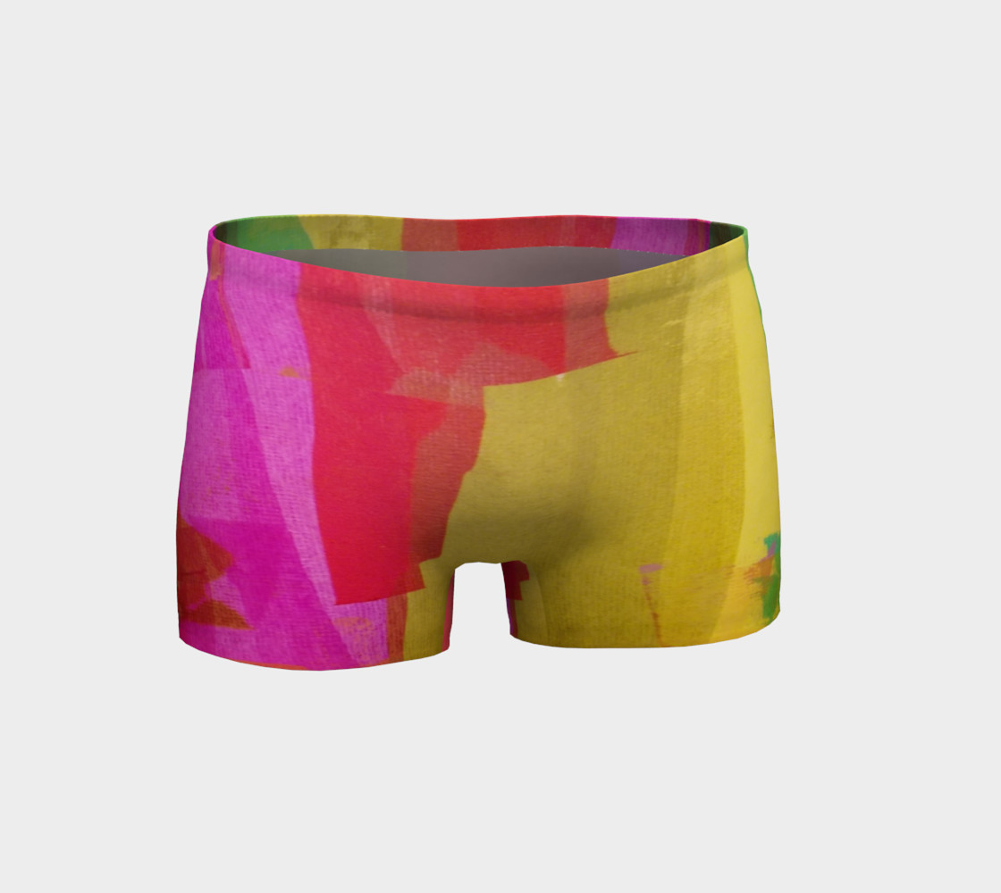 bright workout shorts 3D preview