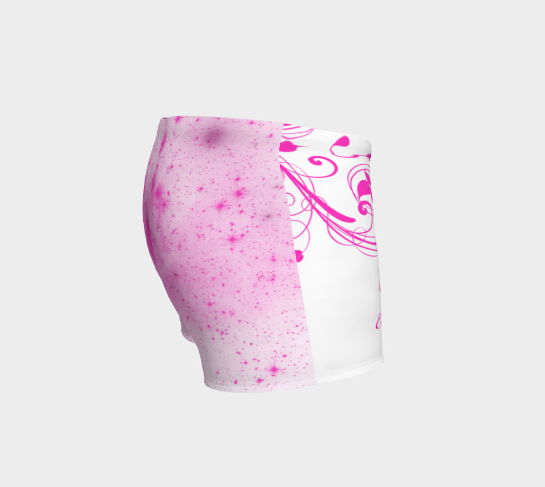 Aperçu de Platinum P Collection Workout Shorts Pink Floral Pattern #3