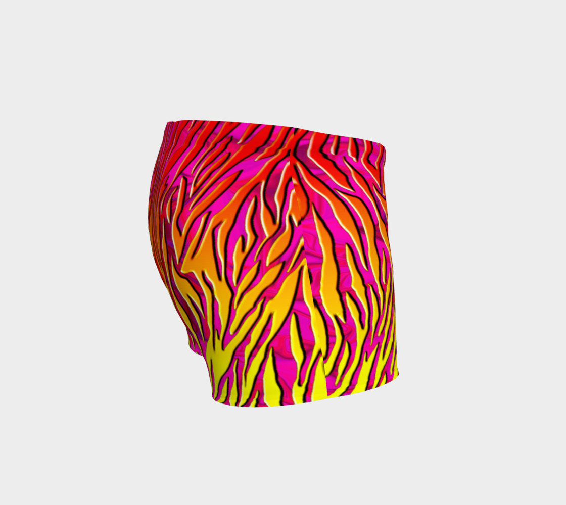 Sunset Zebra Stripe Athletic Shorts thumbnail #4