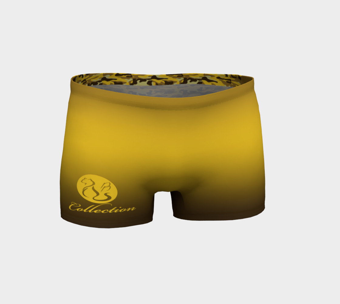 Platinum P Collection Workout Shorts Camo Yellow preview #1
