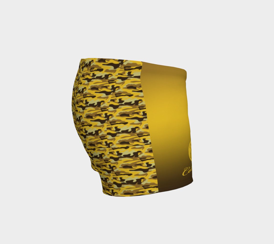 Platinum P Collection Workout Shorts Camo Yellow preview #3