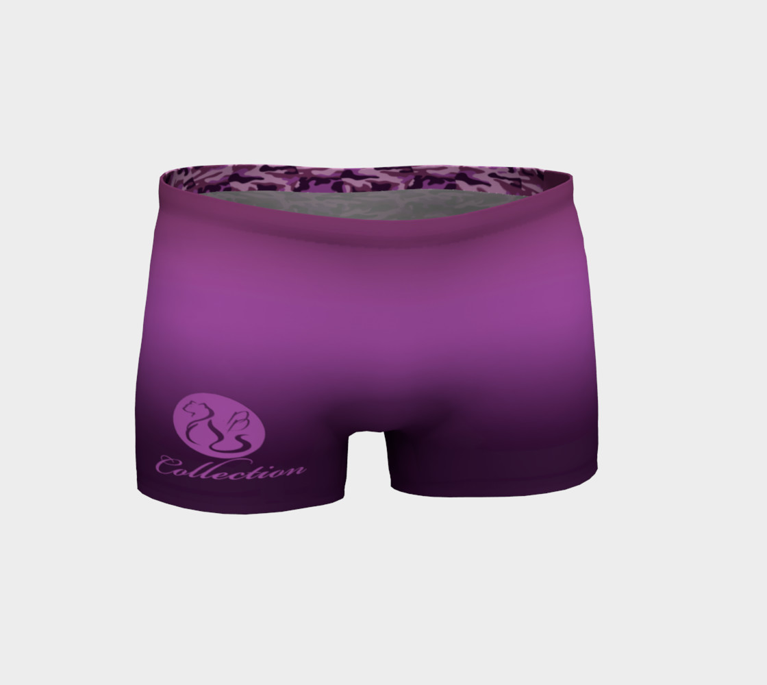Platinum P Collection Workout Shorts Purple Camo preview #1