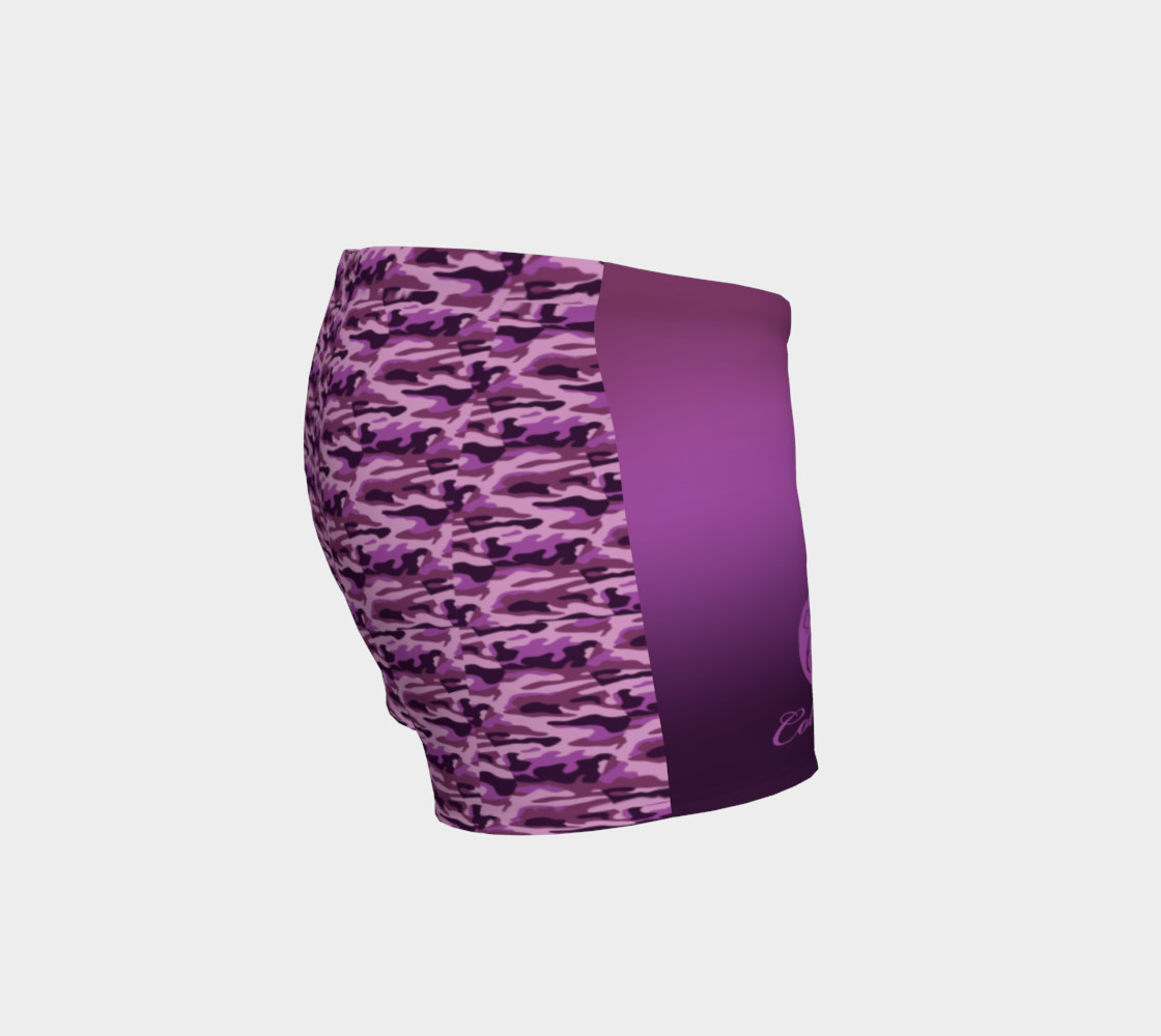 Platinum P Collection Workout Shorts Purple Camo preview #3