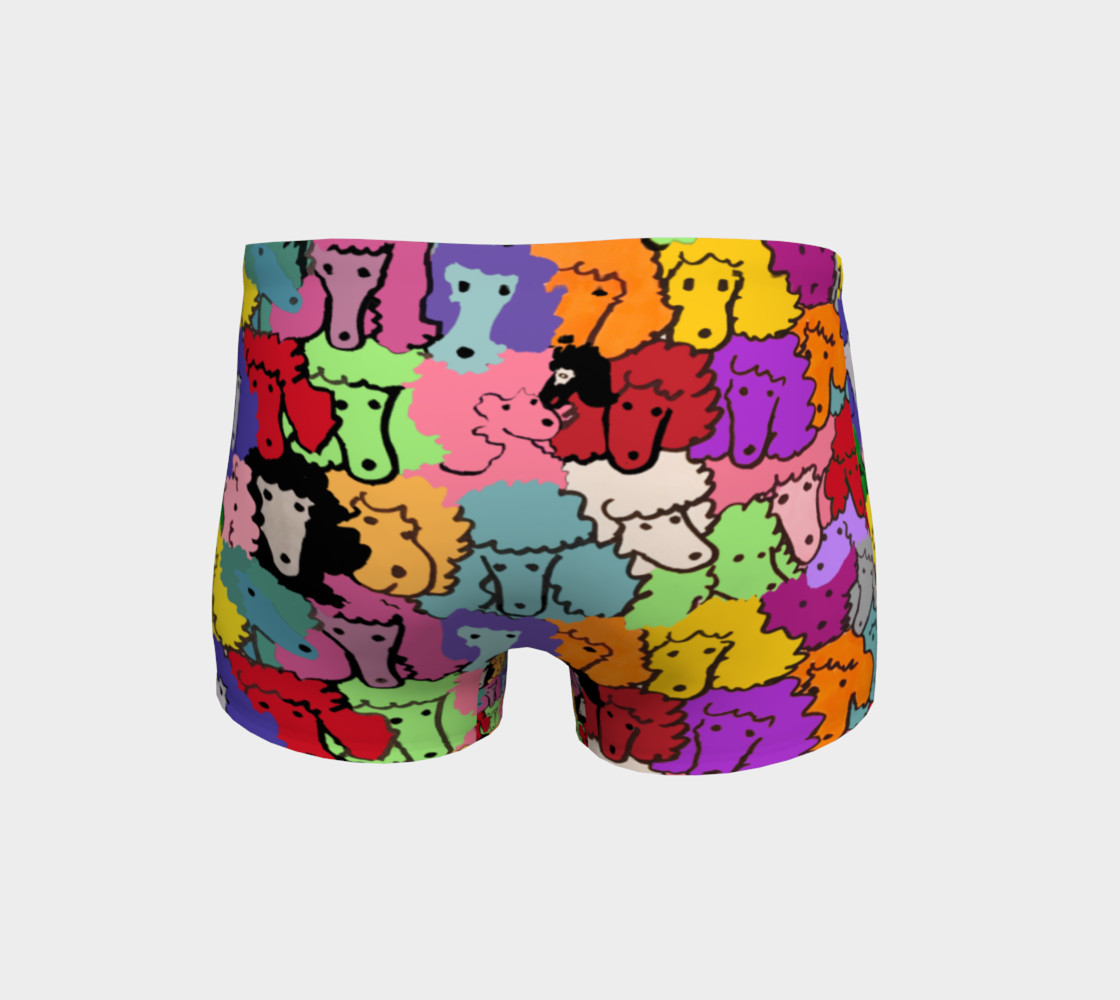 Shorts - Poodle design - burst of color preview #4