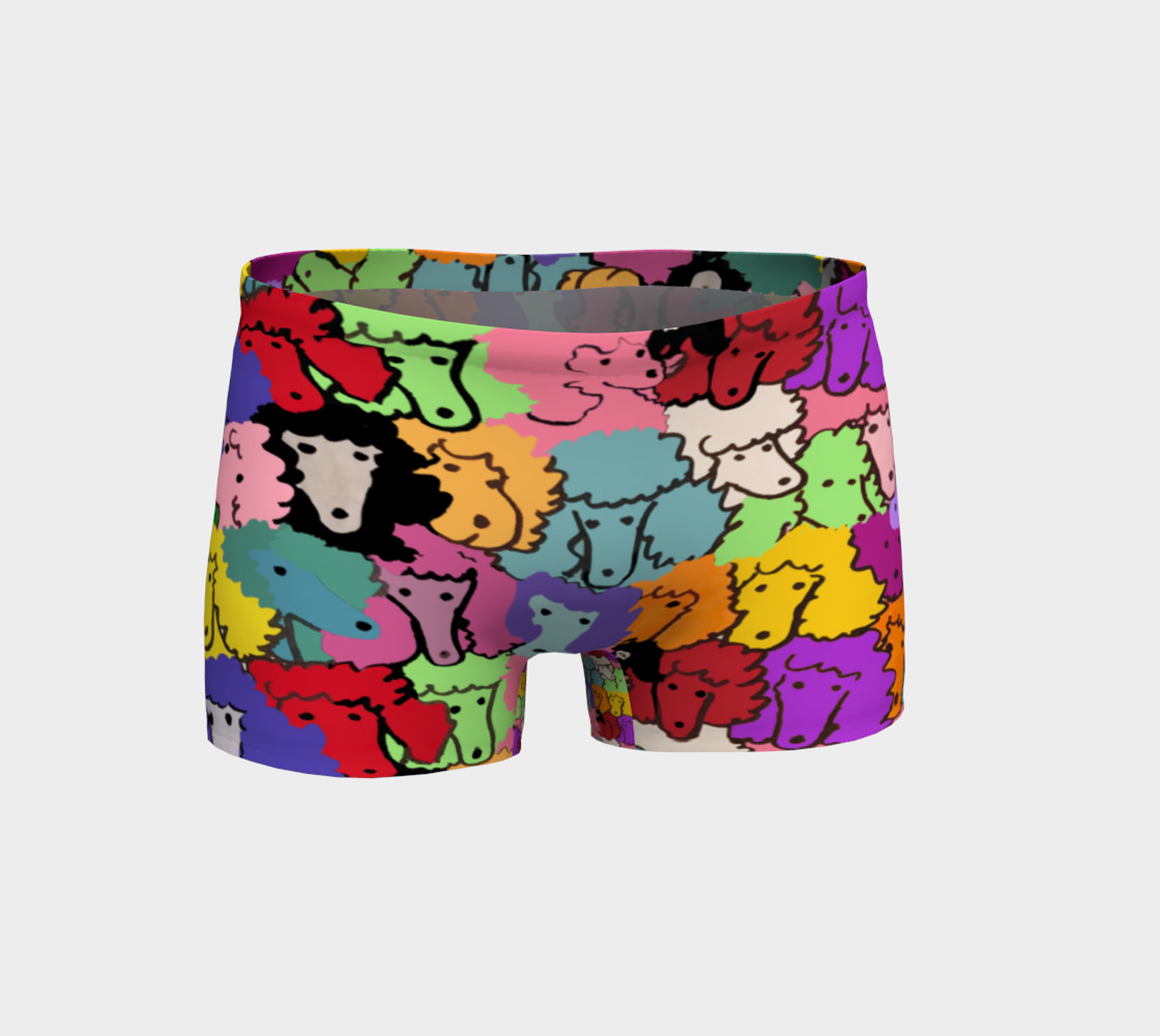 Shorts - Poodle design - burst of color preview #1
