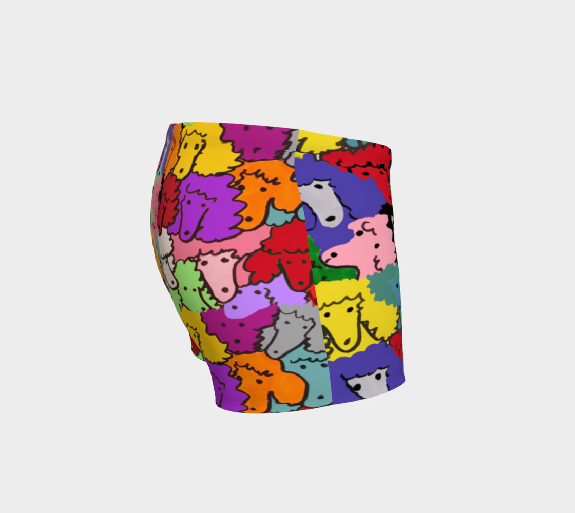 Shorts - Poodle design - burst of color preview #3
