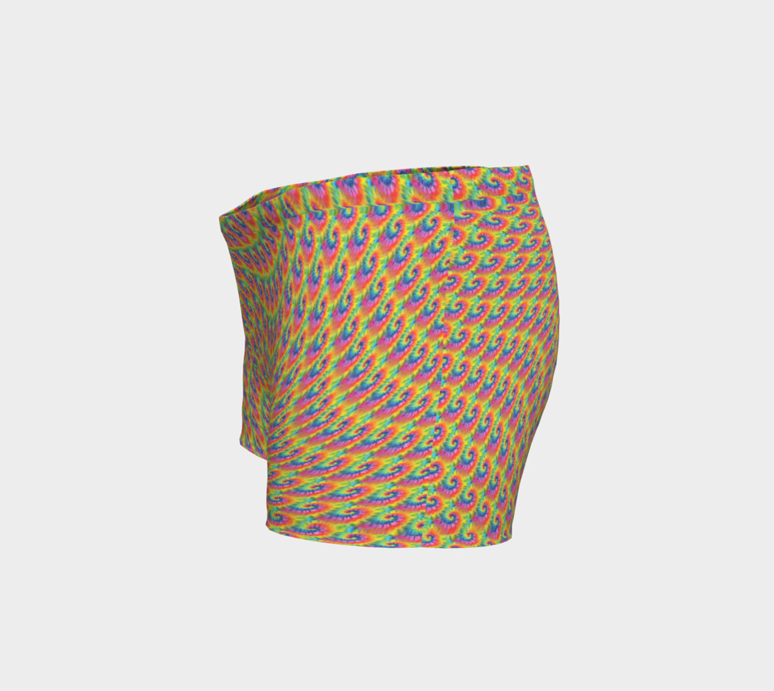 Rainbow tie Dye shorts preview #2