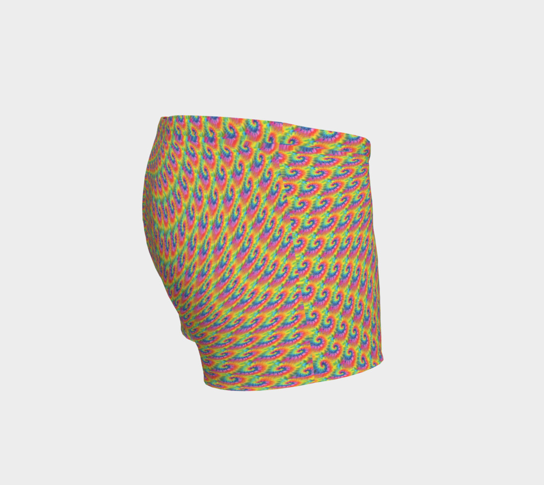 Rainbow tie Dye shorts preview #3
