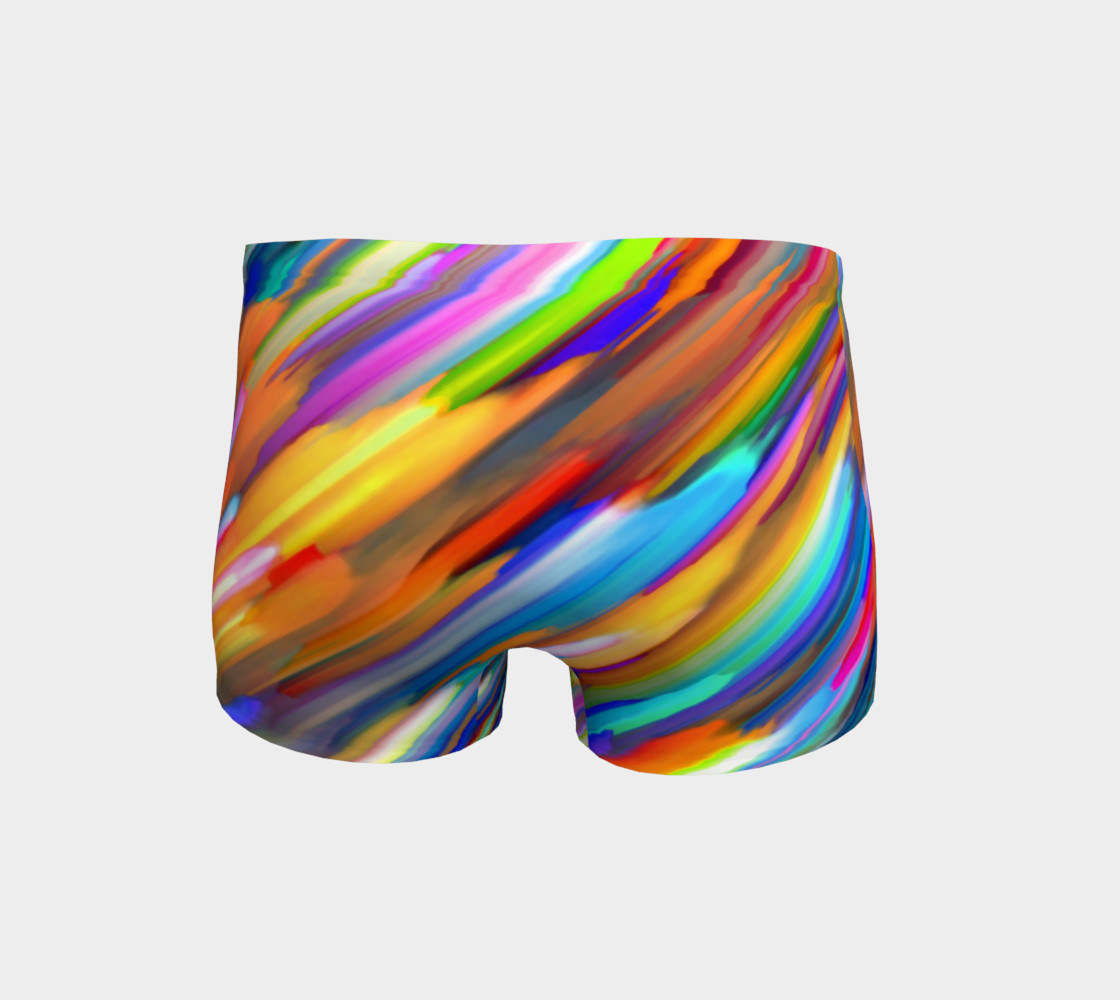 Colorful digital art splashing G391 Shorts preview #4