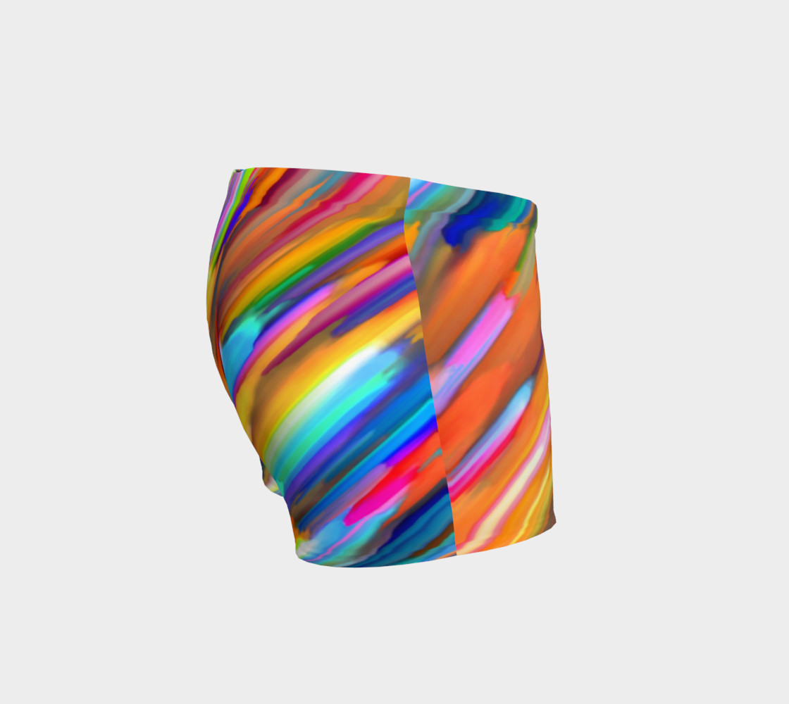 Colorful digital art splashing G391 Shorts preview #3