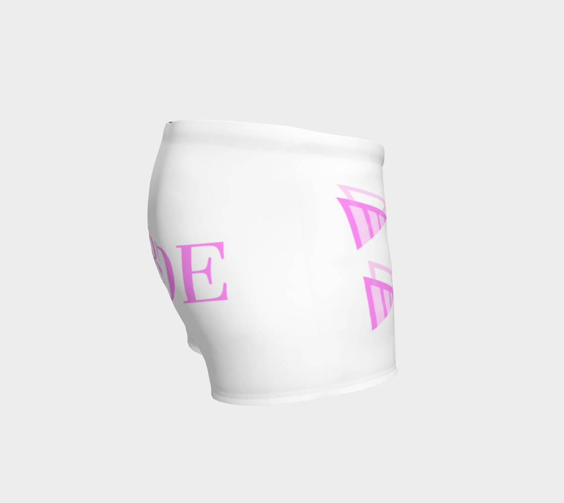 Bride white and pink wedding shorts preview #3