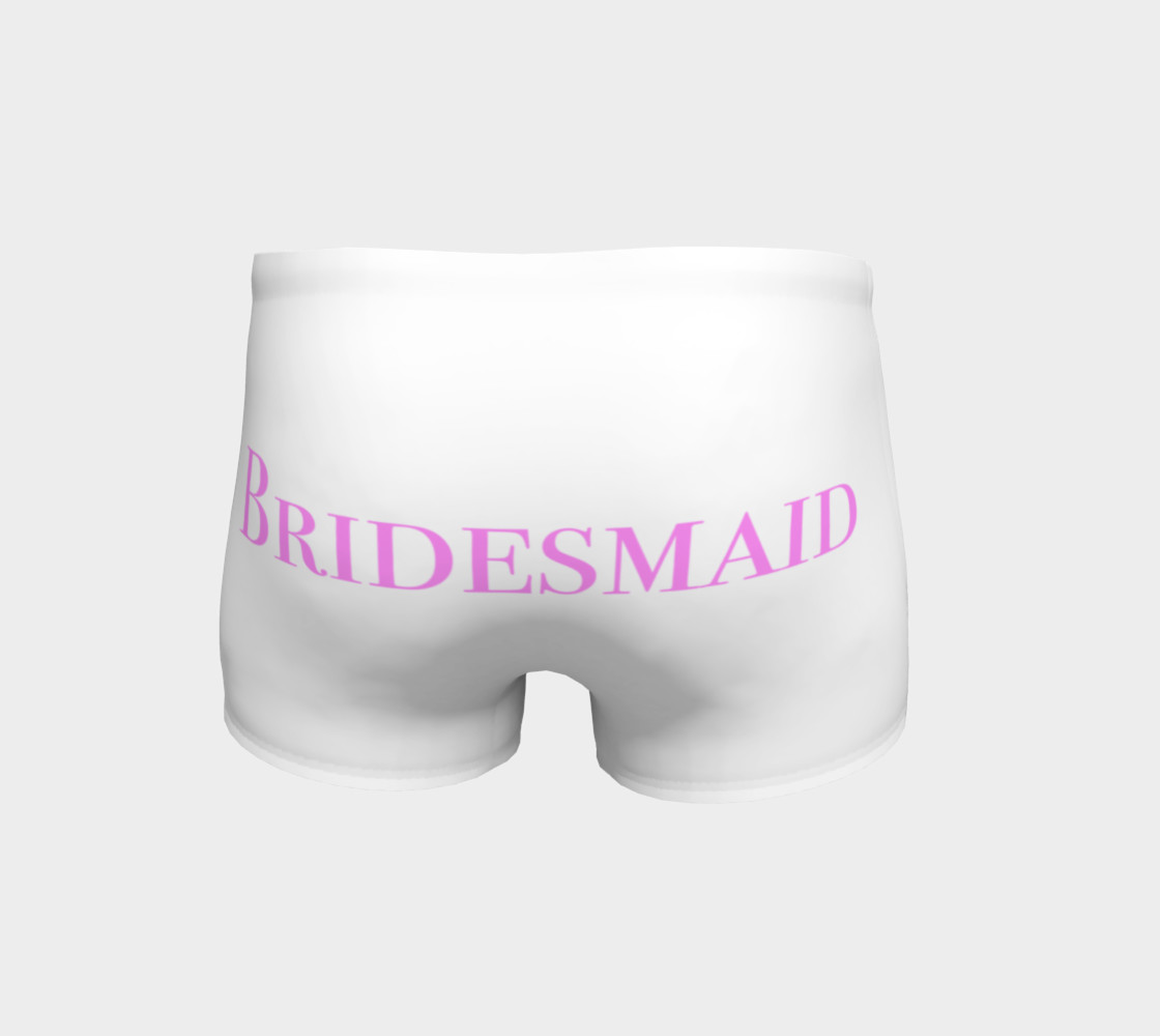 Bridesmaid white and pink shorts preview #4