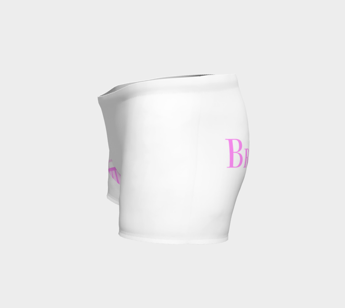 Bridesmaid white and pink shorts preview #2