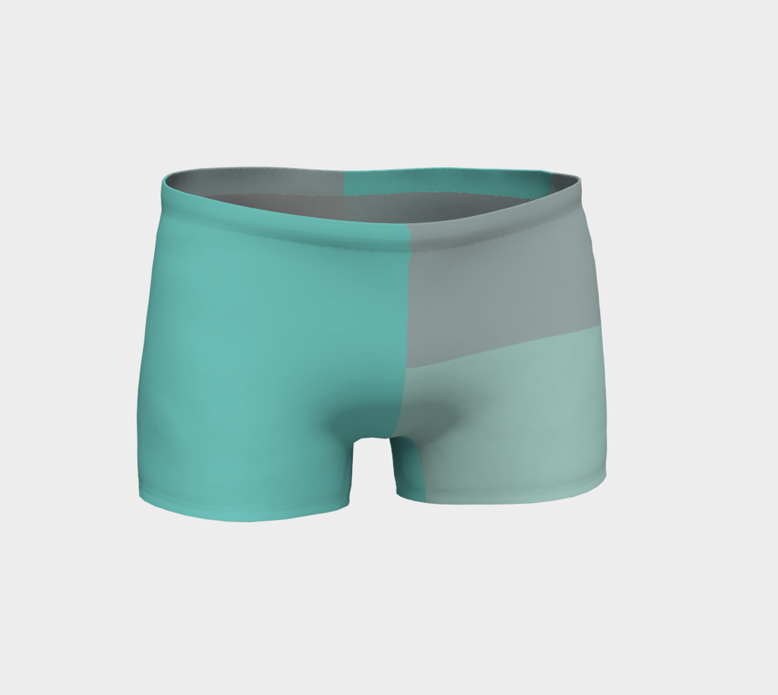 Grey with Teal Accents Shorts preview #1