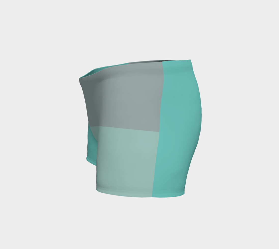 Grey with Teal Accents Shorts preview #2