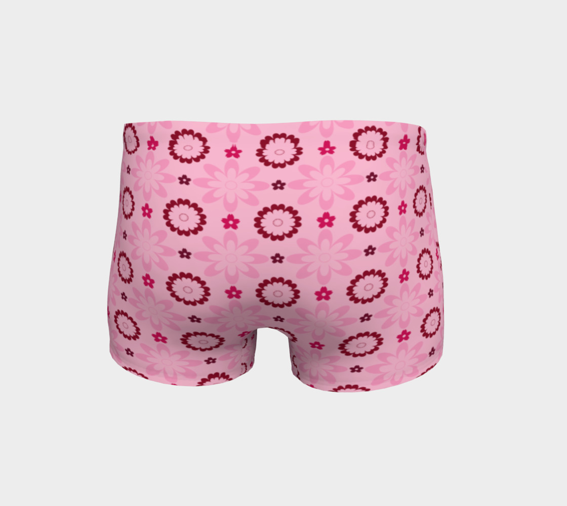 Pink Flower Delight Shorts Miniature #5