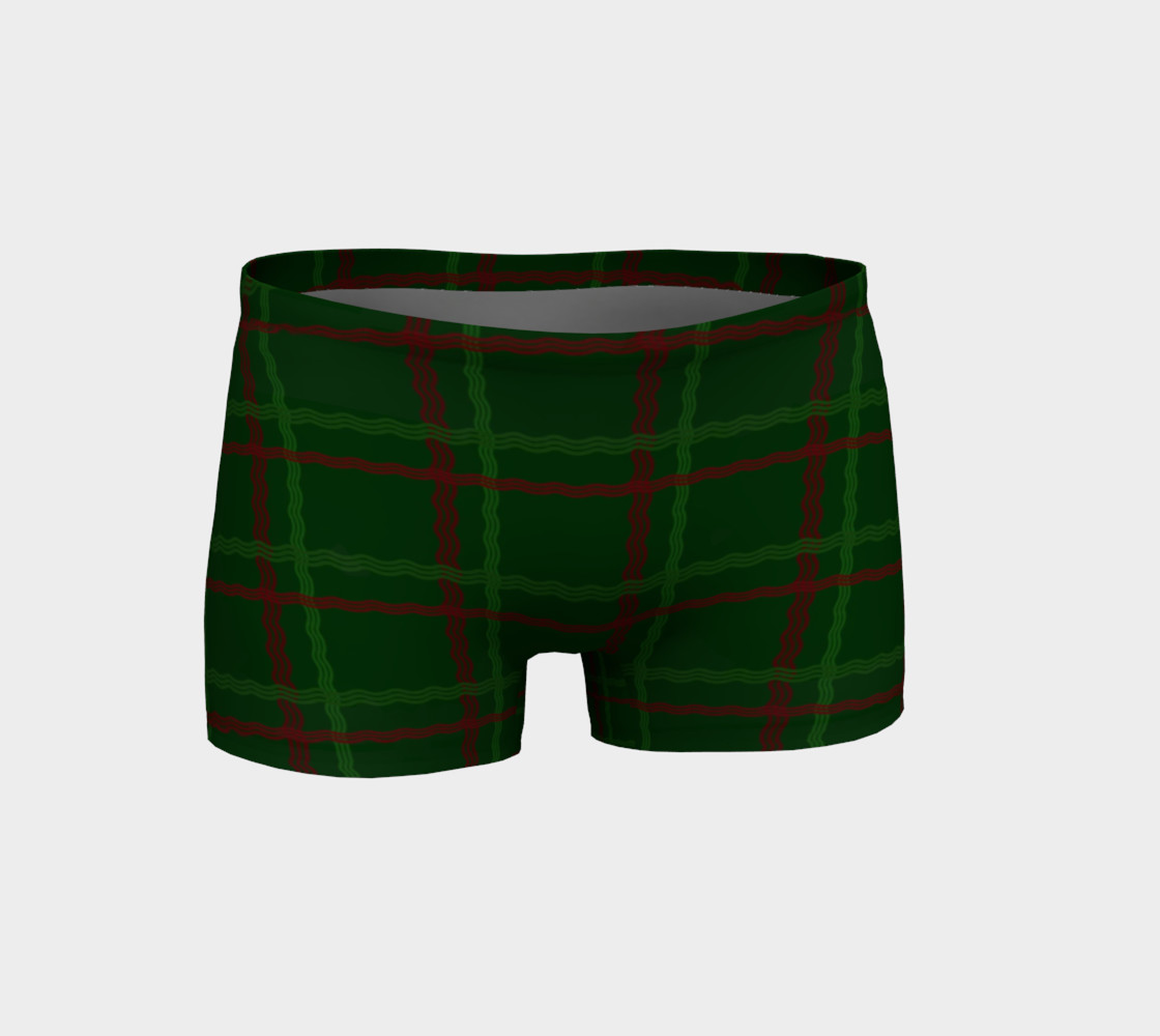 Aperçu de Red and Green Tartan Shorts #1