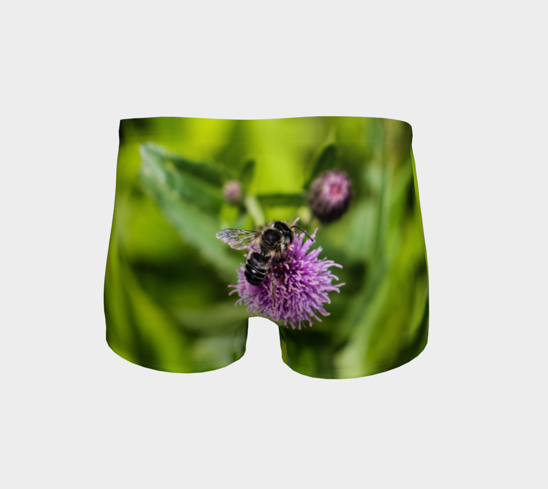 A Bee on a Purple Flower Shorts preview #4